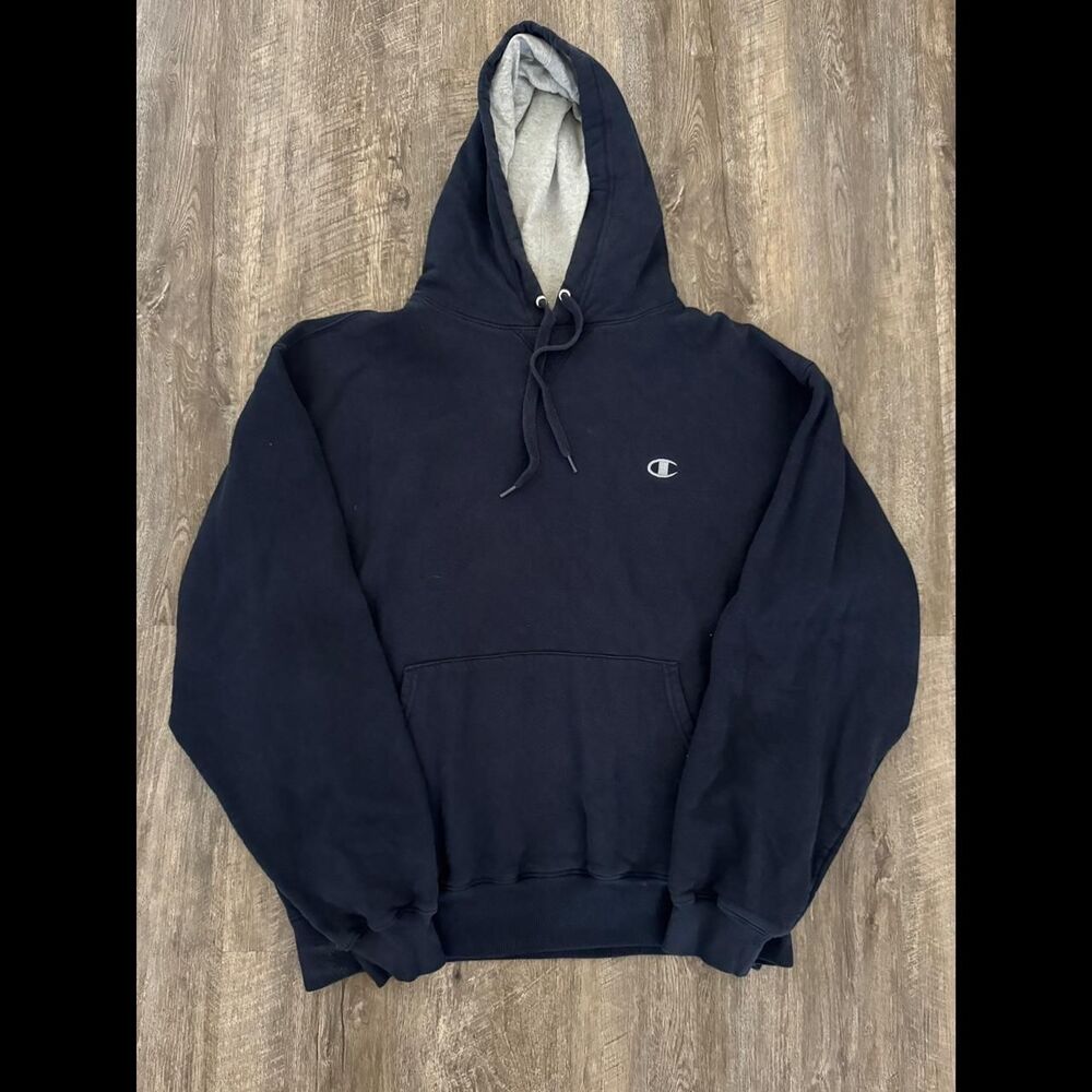 Champion Men's Navy Hoodie